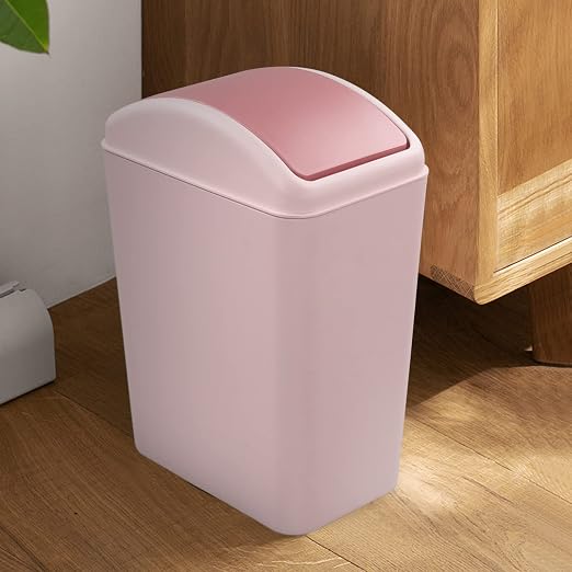 4.5 Gallon Pink Plastic Waste Can, Kitchen Garbage Can - Image 5