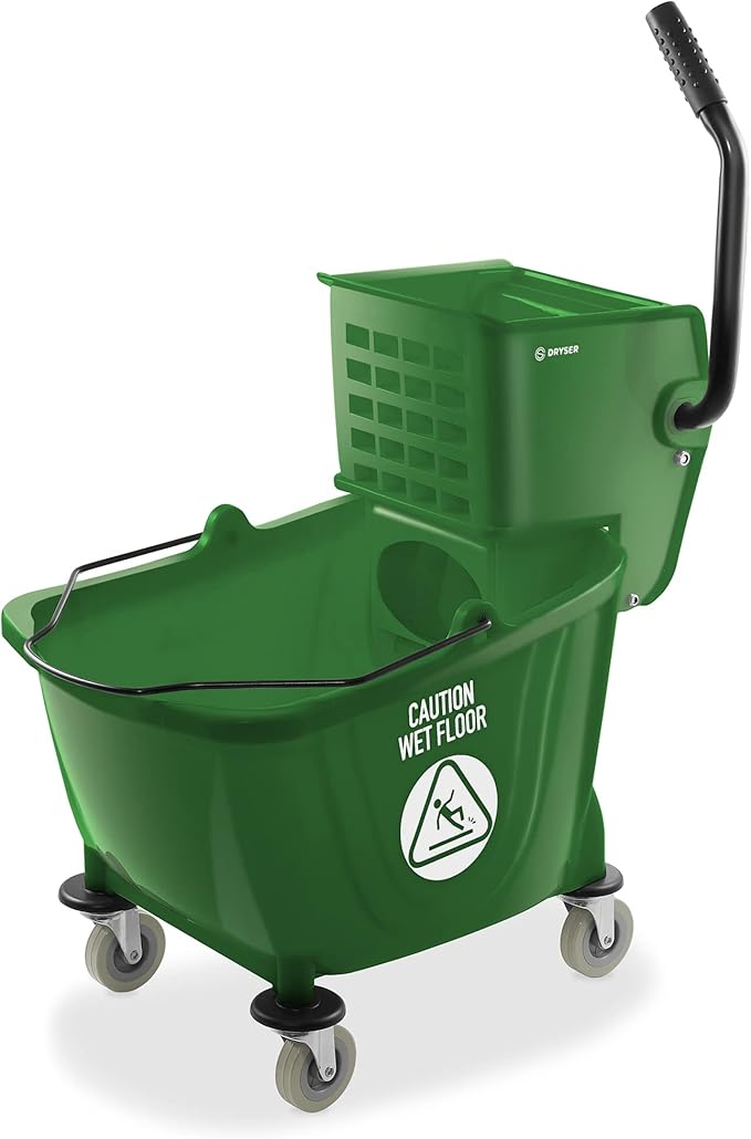 Dryser Commercial Side Press Wringer Combo Mop Bucket, 33 Quart by Dryser