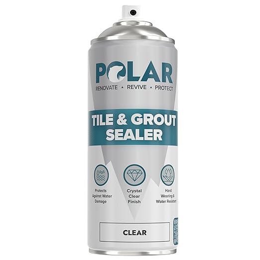 Polar Tile & Grout Sealer Clear Aerosol Spray by PolarCoatings