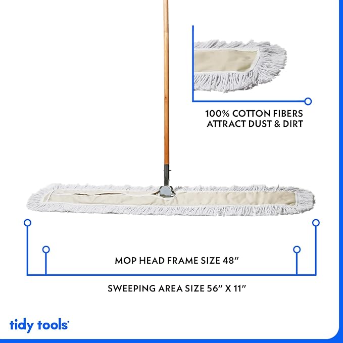 Commercial Dust Mop & Floor Sweeper, 48 in. Dust Mop - Image 4