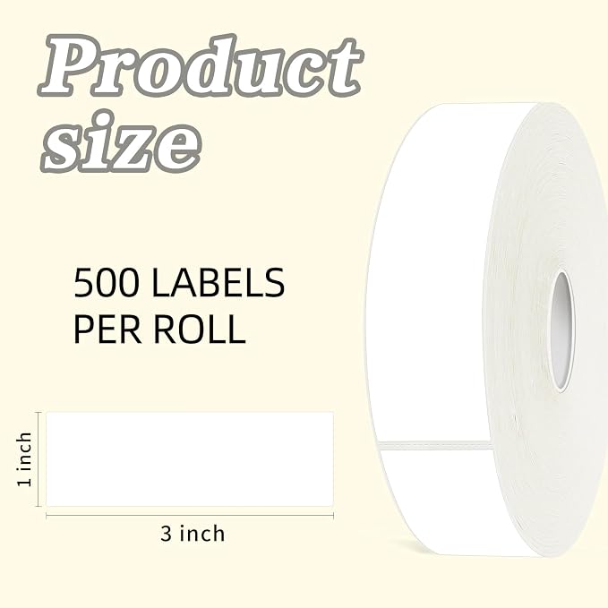 500 Blank Removable Freezer Labels Water Oil Resistant - Image 2