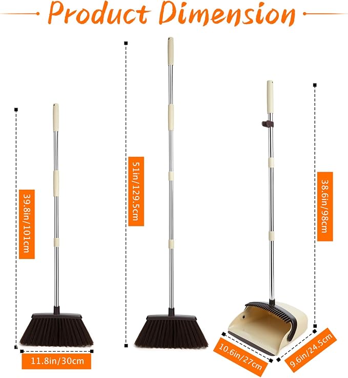 Broom and Dustpan Set, Dustpan Combo - Image 2