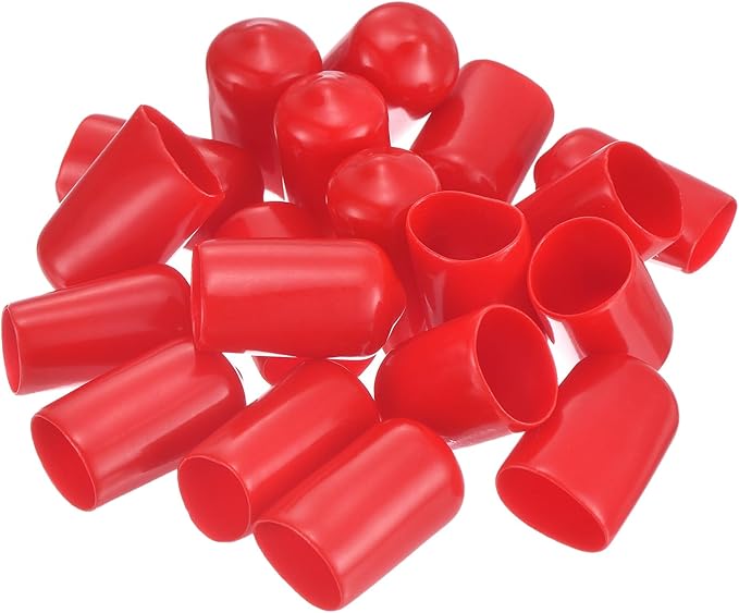 uxcell 20pcs Rubber End Caps 13.5mm ID Vinyl Round Tube Bolt Cap Cover Thread - Image 4
