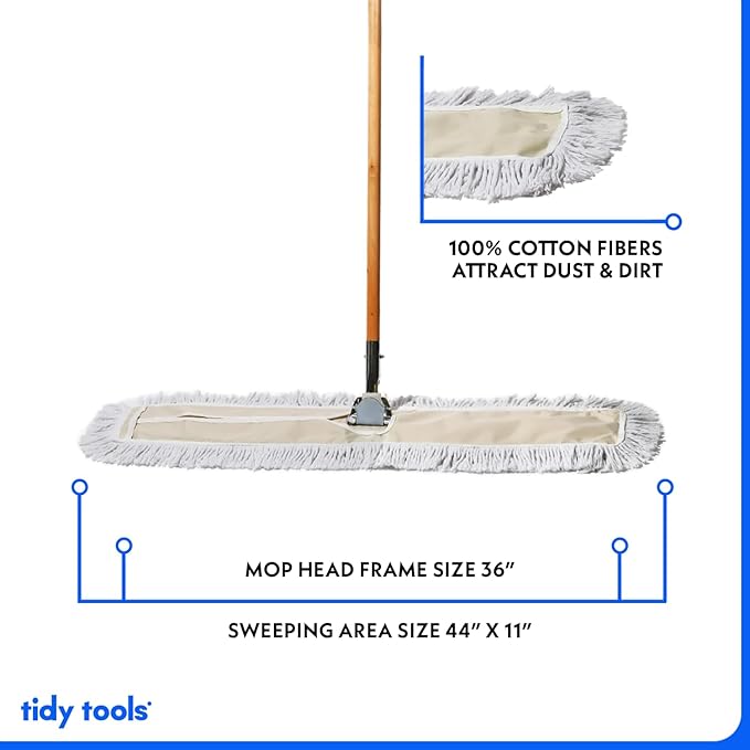 Commercial Dust Mop & Floor Sweeper, 36 in. Dust Mop - Image 5