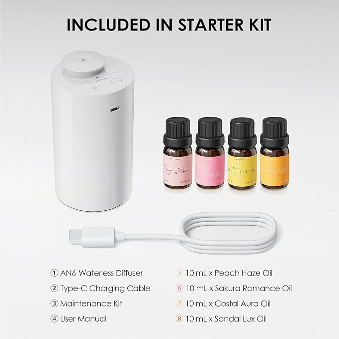 Airversa Waterless Essential Oil Diffuser Starter Kit - Image 5