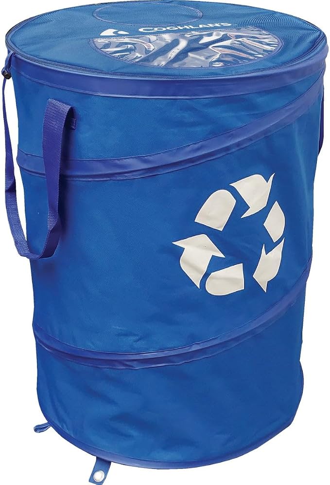 Coghlan's Deluxe Durable Pop-Up Recycling Can – Collapsible Bin by Coghlans