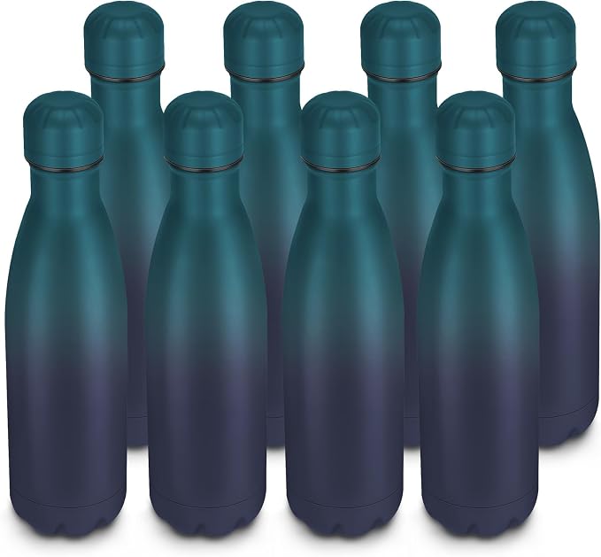 17oz Cola-Bottle Shaped Stainless Steel Leak-proof Water Bottle, Double Wall by Unknown