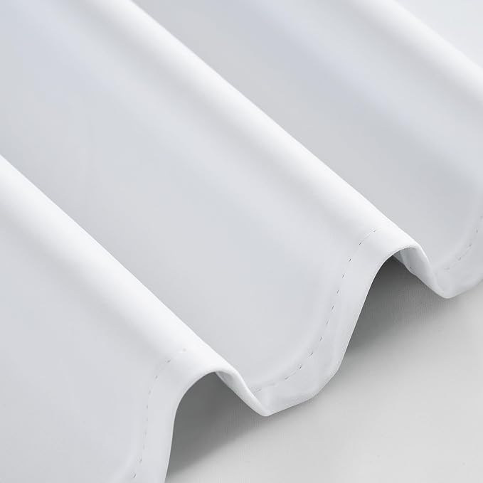 PONY DANCE White 100% Blackout Short Curtains - Image 5