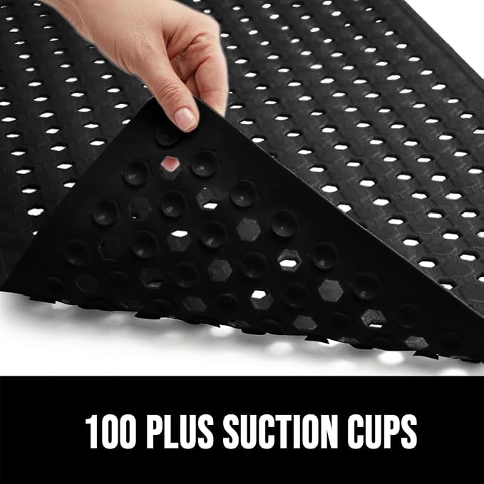 GORILLA GRIP Patented Square Shower Stall Mat, Small Bathtub Floor Mats - Image 7
