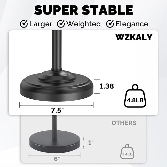 Black Toilet Paper Holder Stand, Matte Black Toilet Paper Holder Free Standing - Image 5
