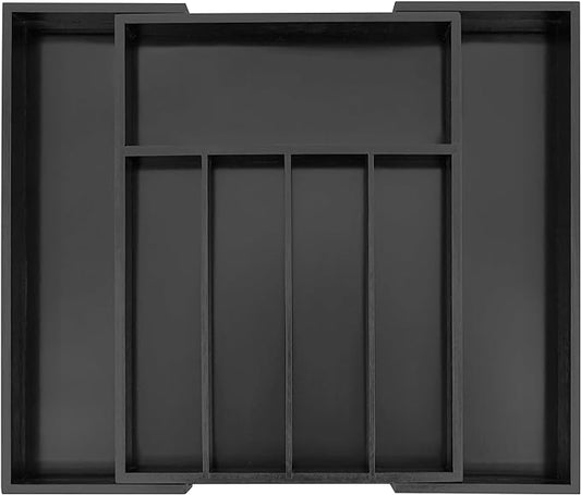 Utoplike Bamboo Silverware Drawer Organizer, Expandable Kitchen Utensils Drawer by Utoplike