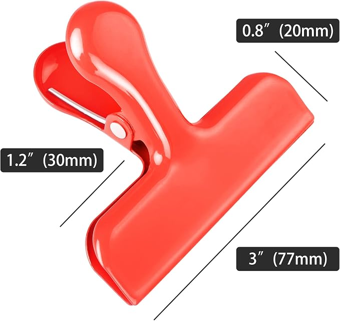 Bag Clips Heavy Duty Stainless Steel Chip Clips, Food Bags Clamp Great - Image 2