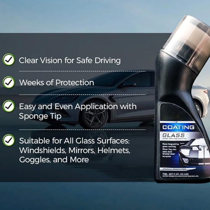 Micromolecular Anti-Fog Coating Wiper–Keeps Your Windshield Clear & Fog - Image 7