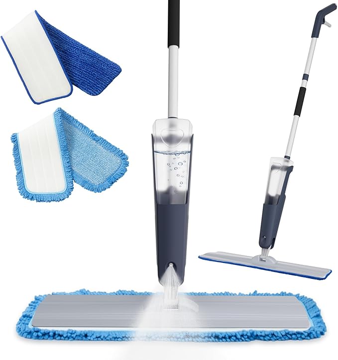 24" Microfiber mop for Floor Cleaning System, Commercial Heavy-Duty Wet Dry mops by UNCLEROCK