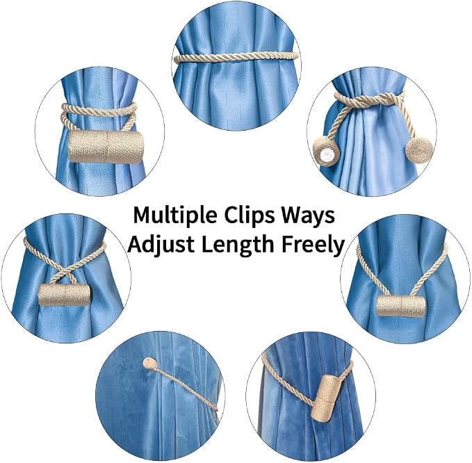 18 Inch Strong Magnetic Curtain Tiebacks, Curtain Holdbacks Modern Upgrade - Image 7