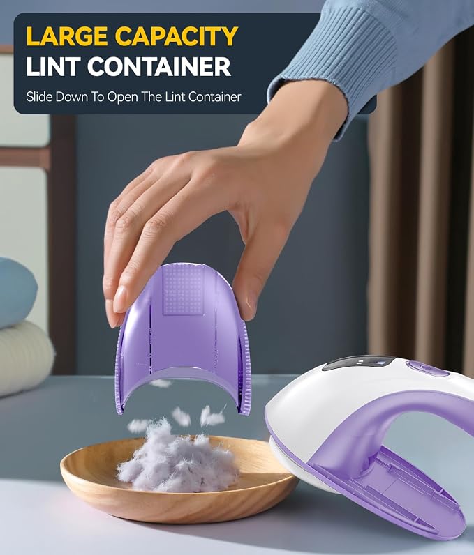 Rechargeable Fabric Shaver and Lint Remover, 3-Speed Adjustable Sweater Shaver - Image 7
