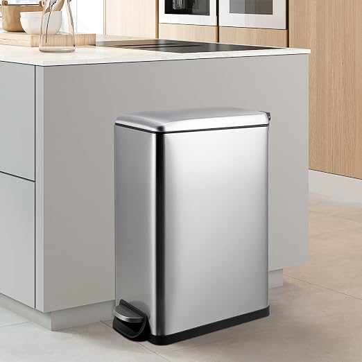 Arlopu 13.2 Gal Slim Kitchen Trash Can - Image 8