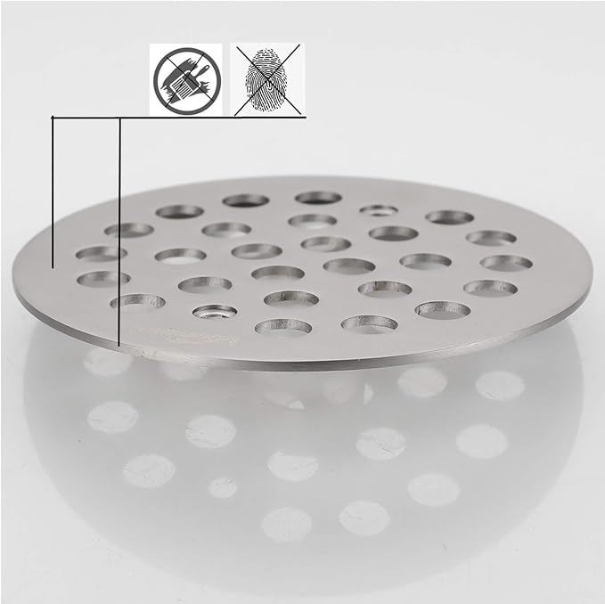 4-Inch Screw-in Shower Drainer Cover Replacement Floor Strainer Floor Drain - Image 5