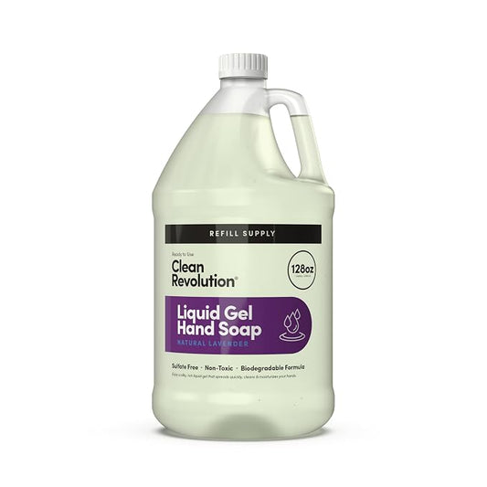 Clean Revolution Liquid Gel Hand Soap, Silky Rich Liquid, Quick Lather by CleanRevolution