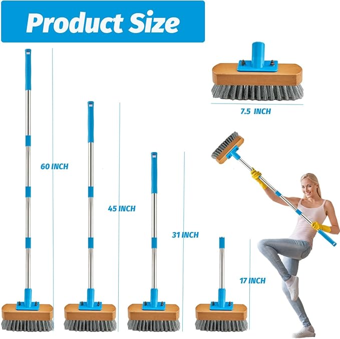 YONILL Stainless Steel Deck Scrub Brush - Image 6