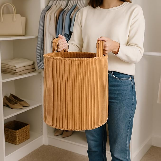 PUTSKA Blanket Basket – Round Storage - Image 5