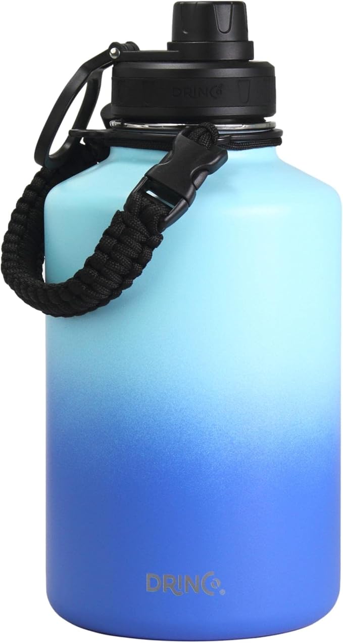 DRINCO Stainless Steel Water Bottle Spout Lid Vacuum Insulated Double Wall by Drinco