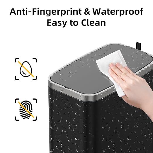 Stainless Steel Bathroom Trash Can - Image 4