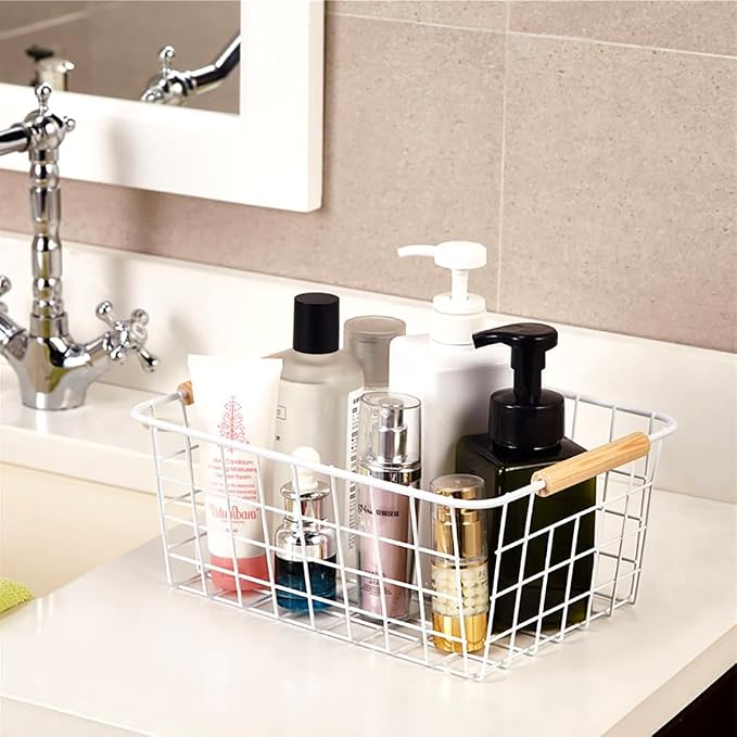 LeleCAT white wire baskets for organizing - Image 4