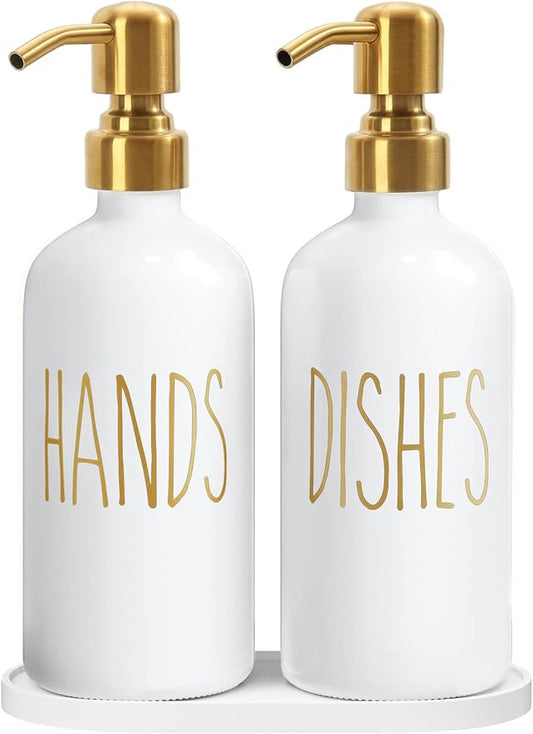 MOMEEMO Kitchen Soap Dispenser Set, Contains Dish and Hand Soap Dispenser by MOMEEMO