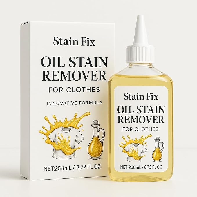 Instant Oil Stain Remover for Clothes by Unknown