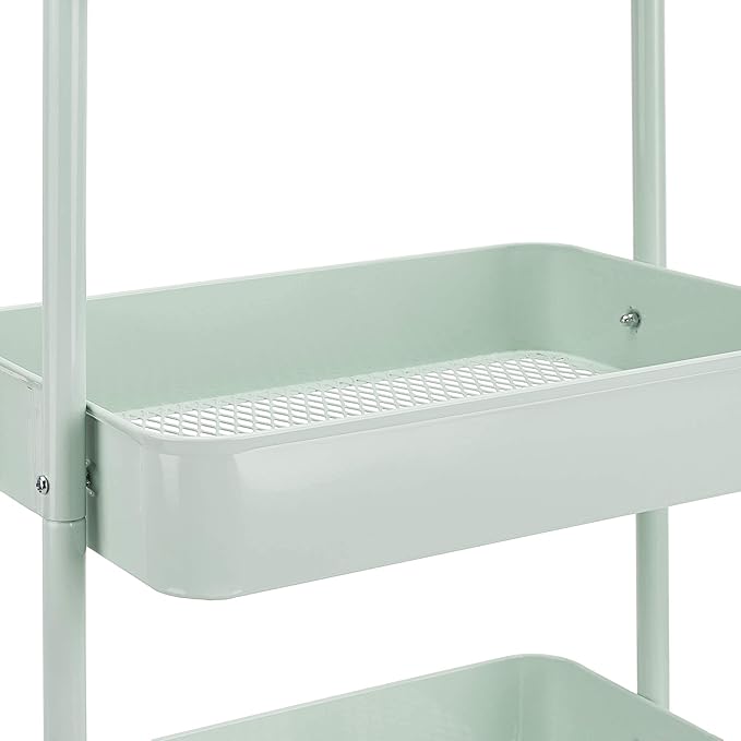 Amazon Basics 3-Tier Metal Rolling Utility or Kitchen Cart - Image 6