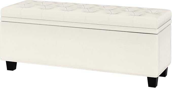 Maupvit Ottoman with Storage, Ottoman Bench with Lift Top, Upholstered Storage - Image 7