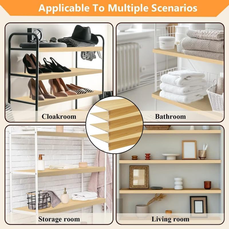 5 PCS Wire Rack Cover 38x20x2in PVC Wire Shelf Cover for Pantry,and Laundry S...