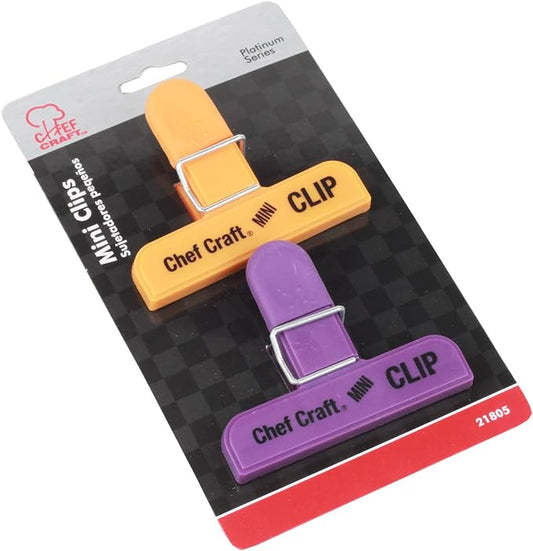 Chef Craft Select Plastic Mini Bag Clip, 3 inch Width 2 Piece Set - Image 2