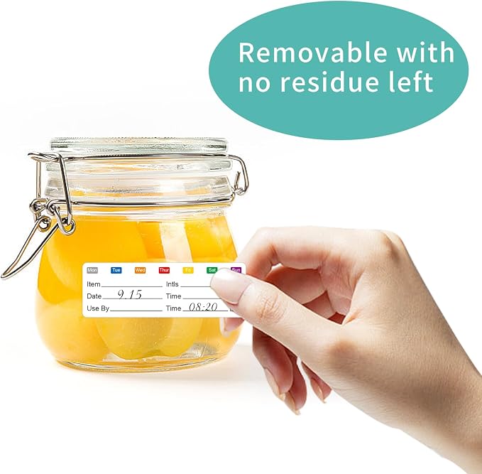 STARLIBOO Removable Freezer Labels, 1x3 Inch, Waterproof Oil Resistant Easy - Image 2