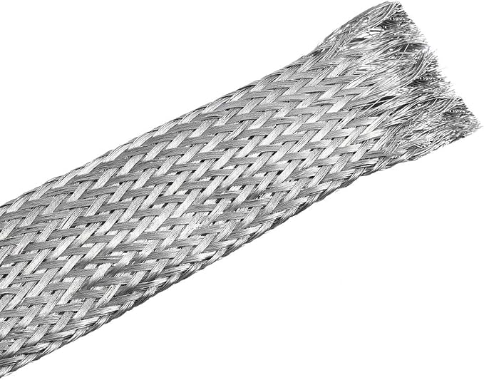 uxcell 3.3Ft - 41/64 Inch 304 Stainless Steel Sleeving Expandable Hose Cover by uxcell