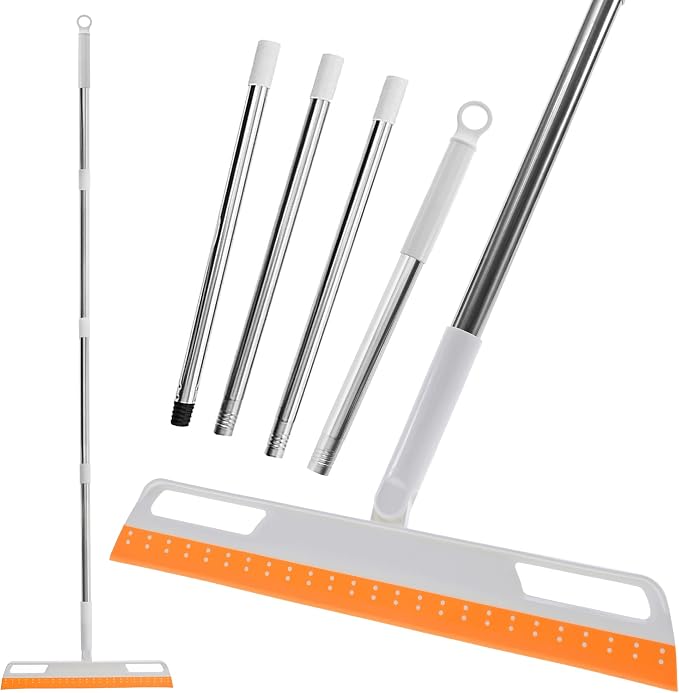 Multifunction Magic Broom, Silicone Floor Squeegee, Air Broom, Rubber Squeegee by Euedue