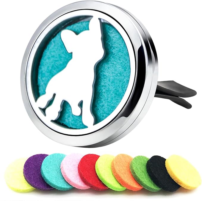 Dog Car Diffuser Vent Clips Essential Oil Car Diffuser Aromatherapy Vent Clip by AZNECK