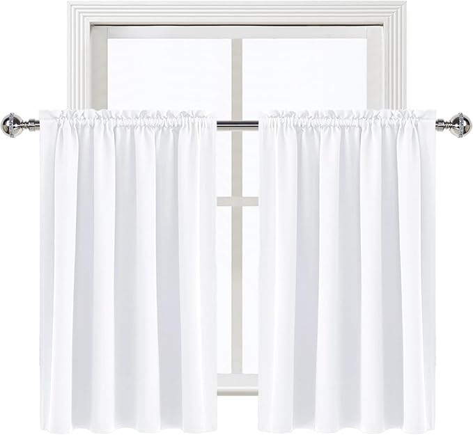 DWCN White Curtains for Living Room Thermal Insulated, 50% Light Blocking - Image 8