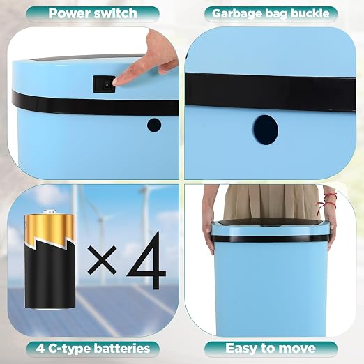 Automatic Motion Sensor Bathroom Trash Can - Image 6