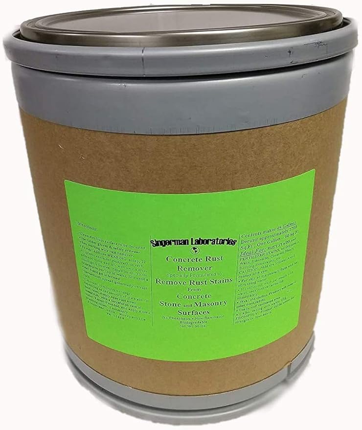 Rust Remover for Concrete by SingermanLaboratories