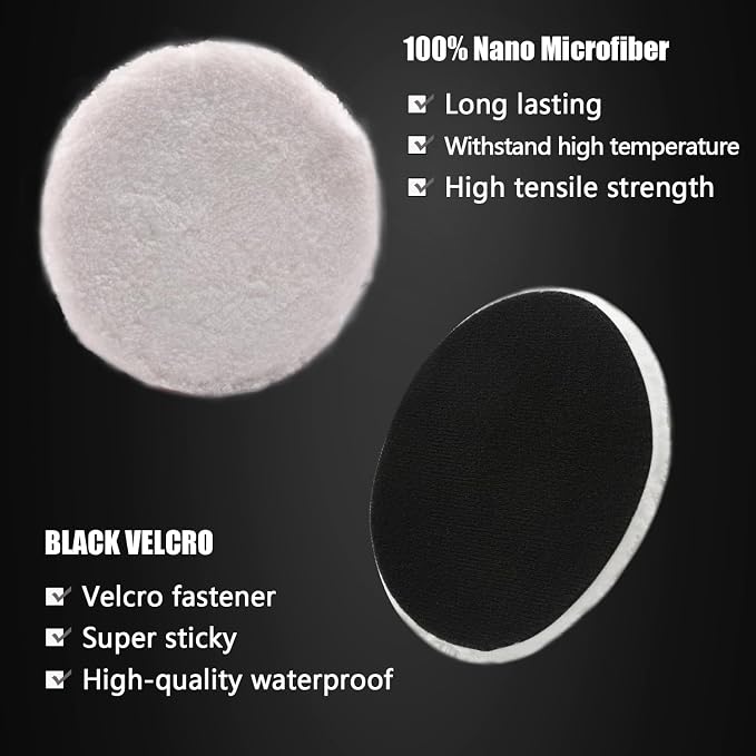 Buffing Polishing Pads, ZFE 7Pcs 5" Waffle Foam Buffing Pads Polishing Pads - Image 5