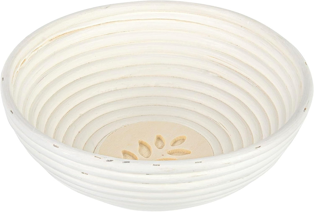 Restaurantware Round Natural Rattan Banneton Proofing Basket, 10 Pack