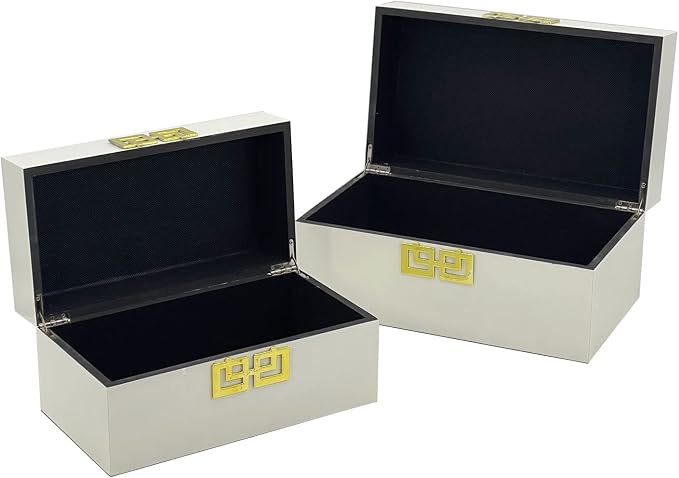 Galt International Large & Small Decorative Storage Box w/Hinged Lid - Image 6