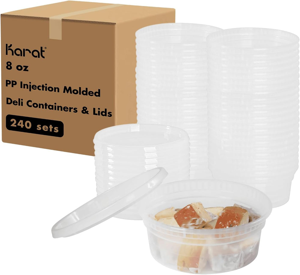 Karat Clear PP Injection Molded Round Deli Containers