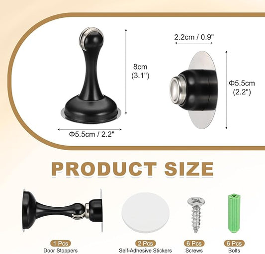 MECCANIXITY Magnetic Door Stoppers Stainless Steel Door Stops, Wall Floor - Image 2