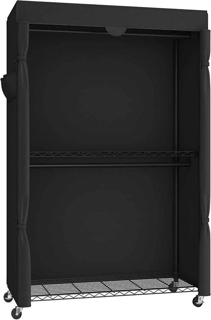 SONGMICS Heavy-Duty Rolling Clothes Rack, Garment Rack, Portable Closet - Image 7