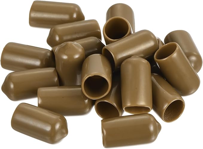 uxcell 20pcs Rubber End Caps 10.5mm ID Vinyl PVC Round Tube Bolt Cap Cover - Image 4