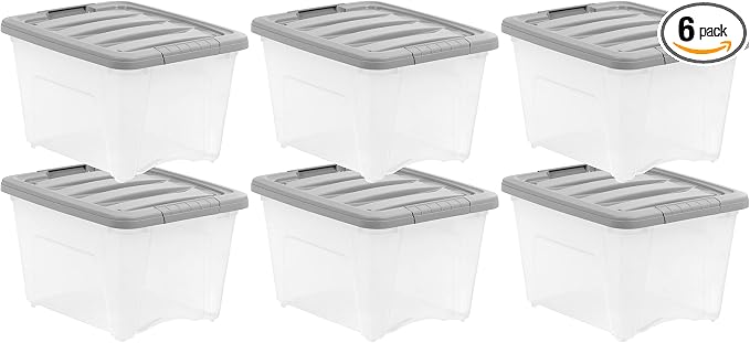Amazon Basics Plastic Storage Containers by AmazonBasics
