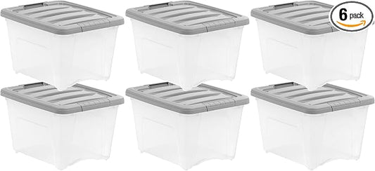 Amazon Basics Plastic Storage Containers by AmazonBasics
